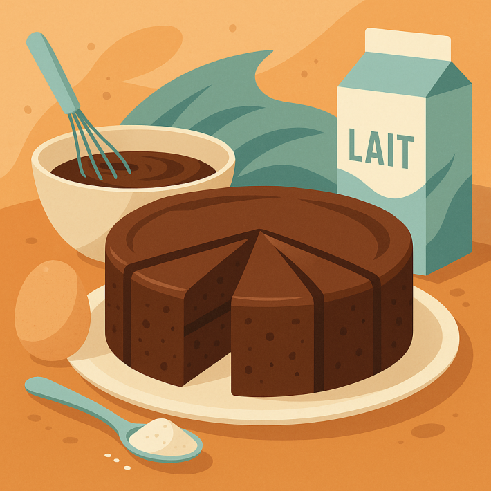 Recette facile de gâteau au chocolat sans beurre gourmand et léger